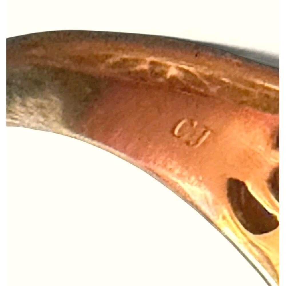14K Yellow Gold Champagne Diamond Cocktail Ring Pave Set Dome Statement Jewelry - Picture 8 of 9